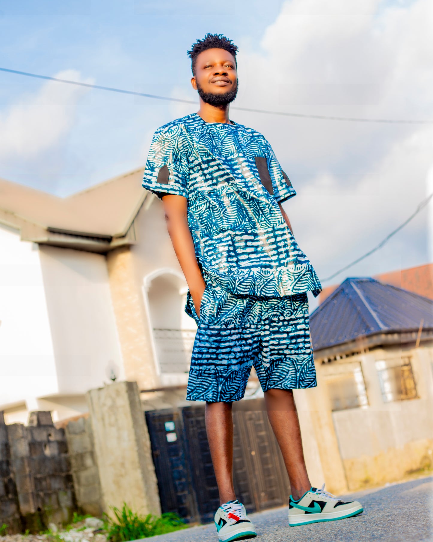 Two-Piece Adire Shorts (Male)