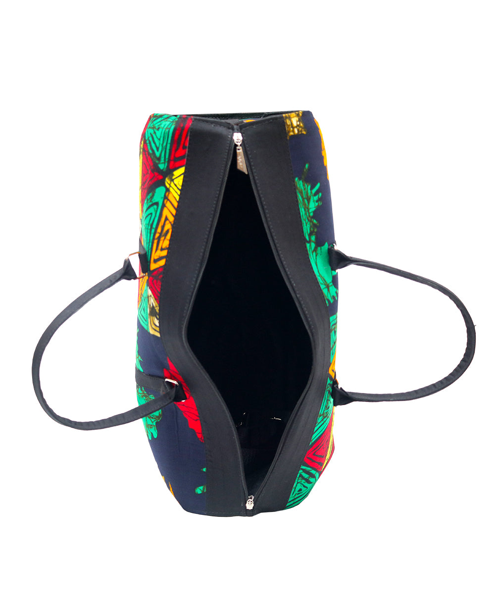 Floral Ankara Duffle Bag