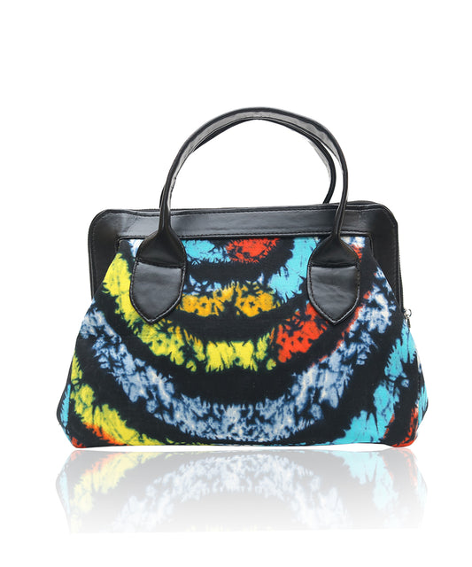 Tie-dye Ankara Satchel Bag