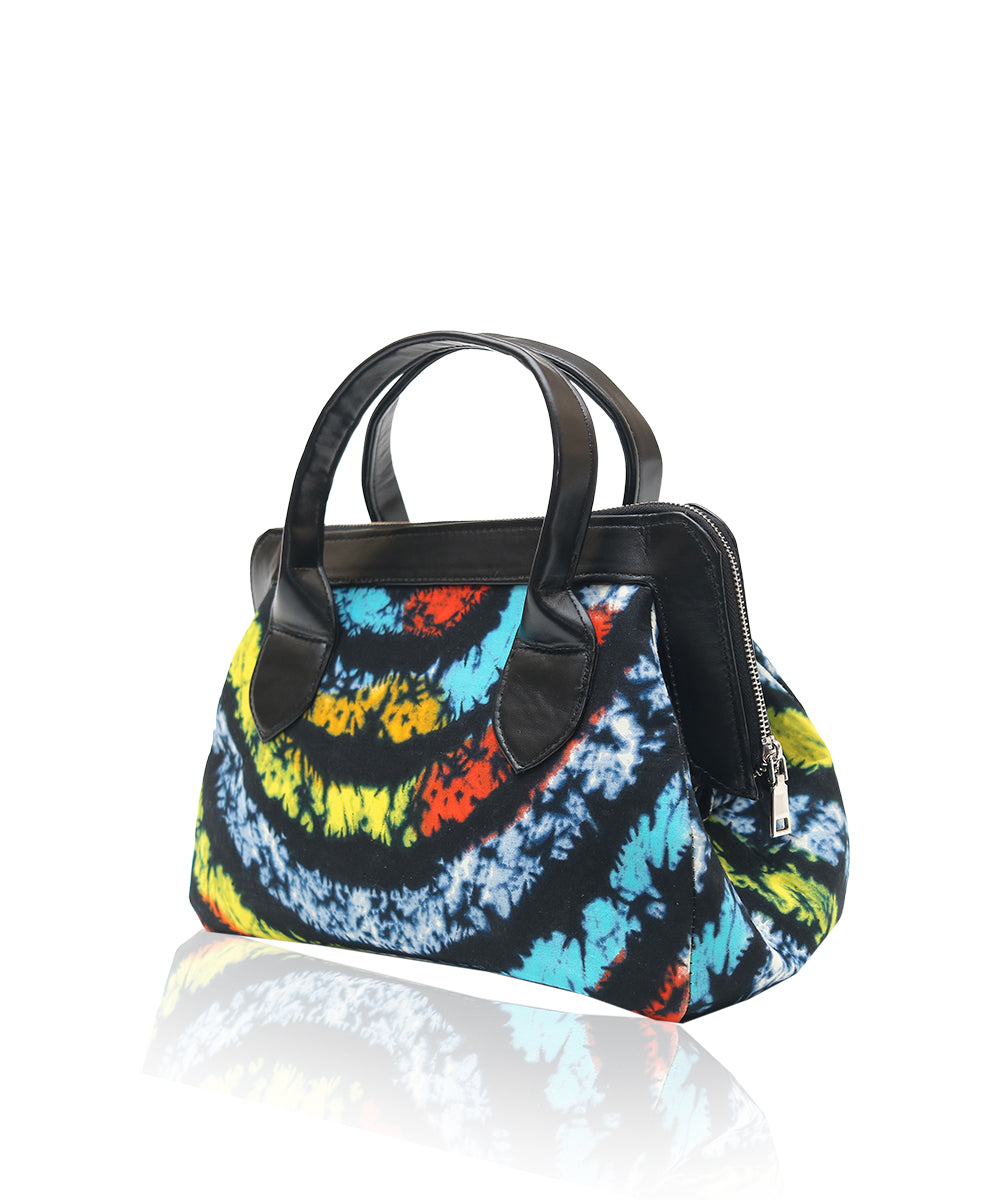 Tie-dye Ankara Satchel Bag