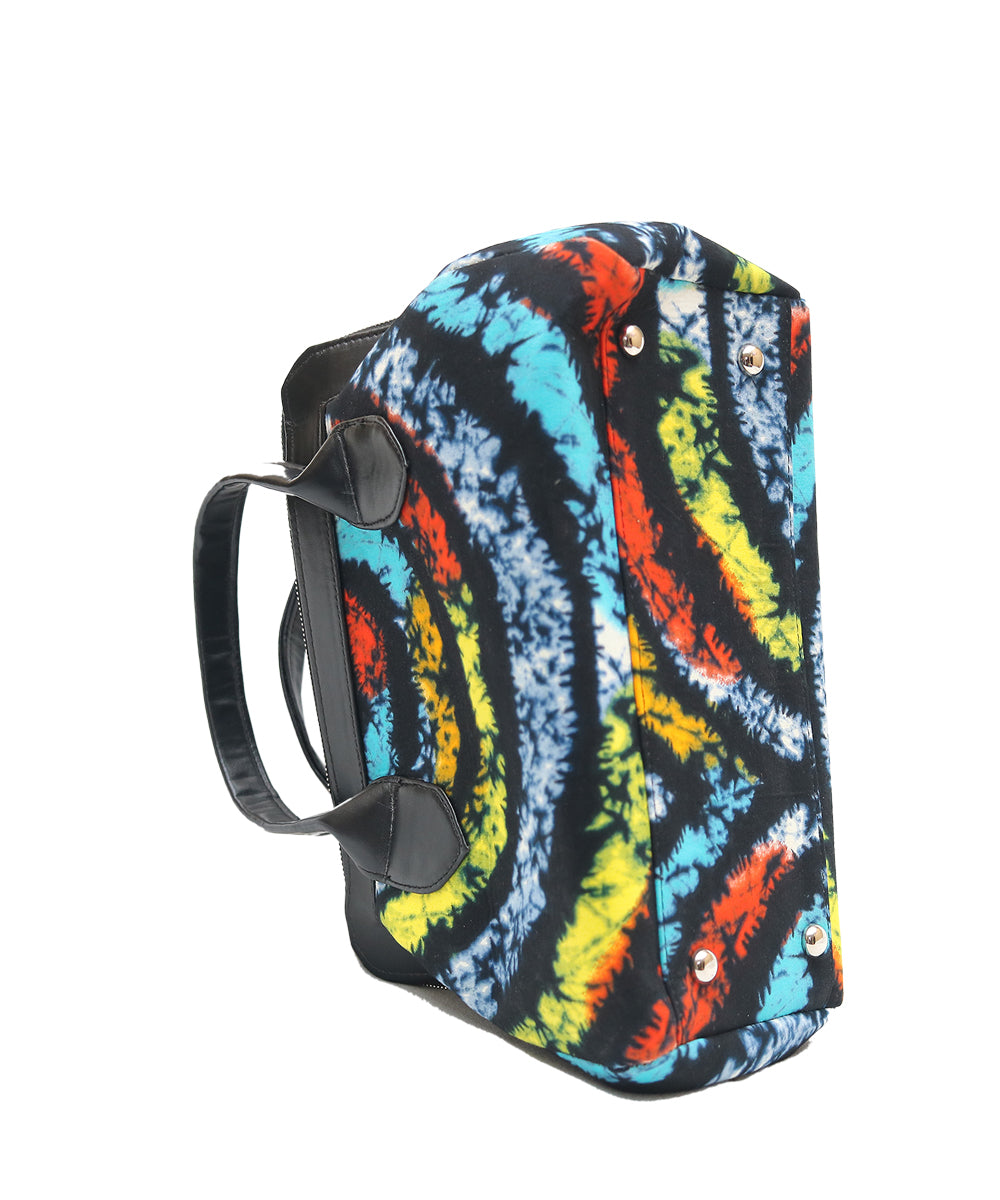 Tie-dye Ankara Satchel Bag