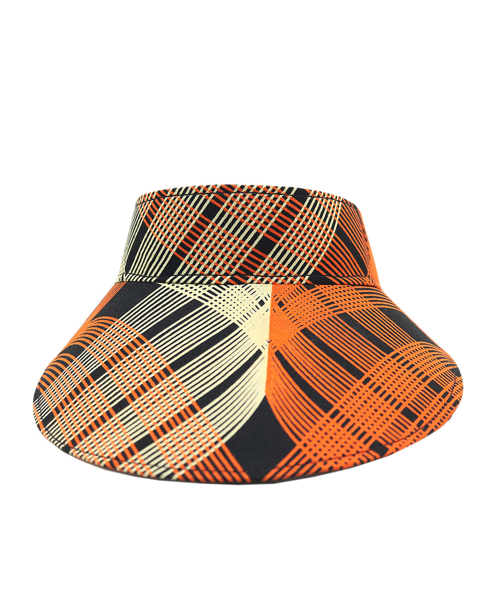 Ankara Visor Hat (Orange)