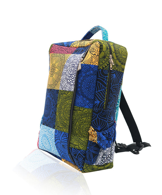 Mandala Zipper Backpack (Multi-Colored)