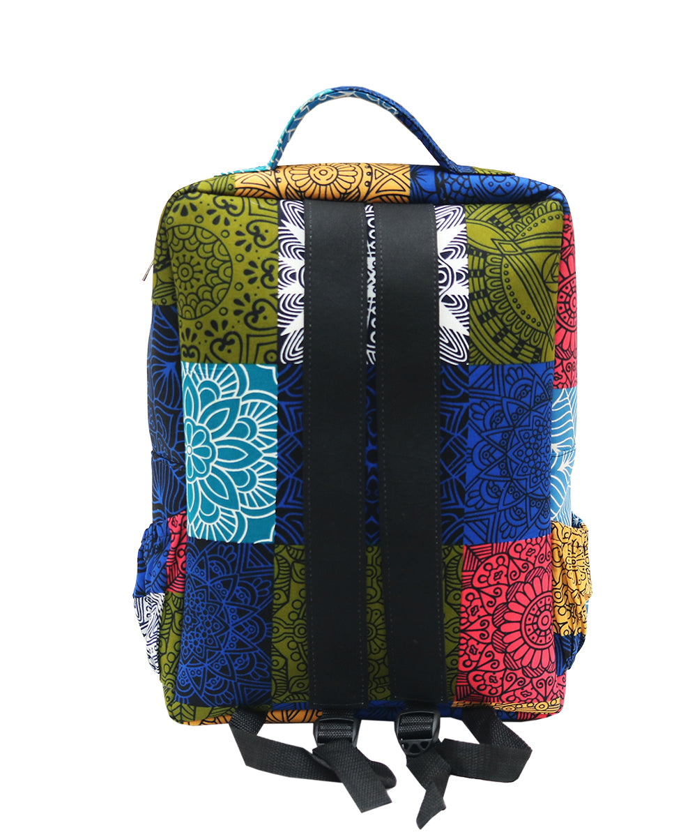 Mandala Zipper Backpack (Multi-Colored)