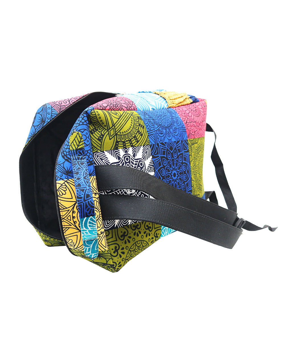 Mandala Zipper Backpack (Multi-Colored)