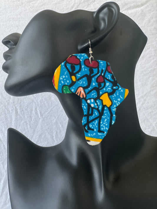 Ankara African Earrings