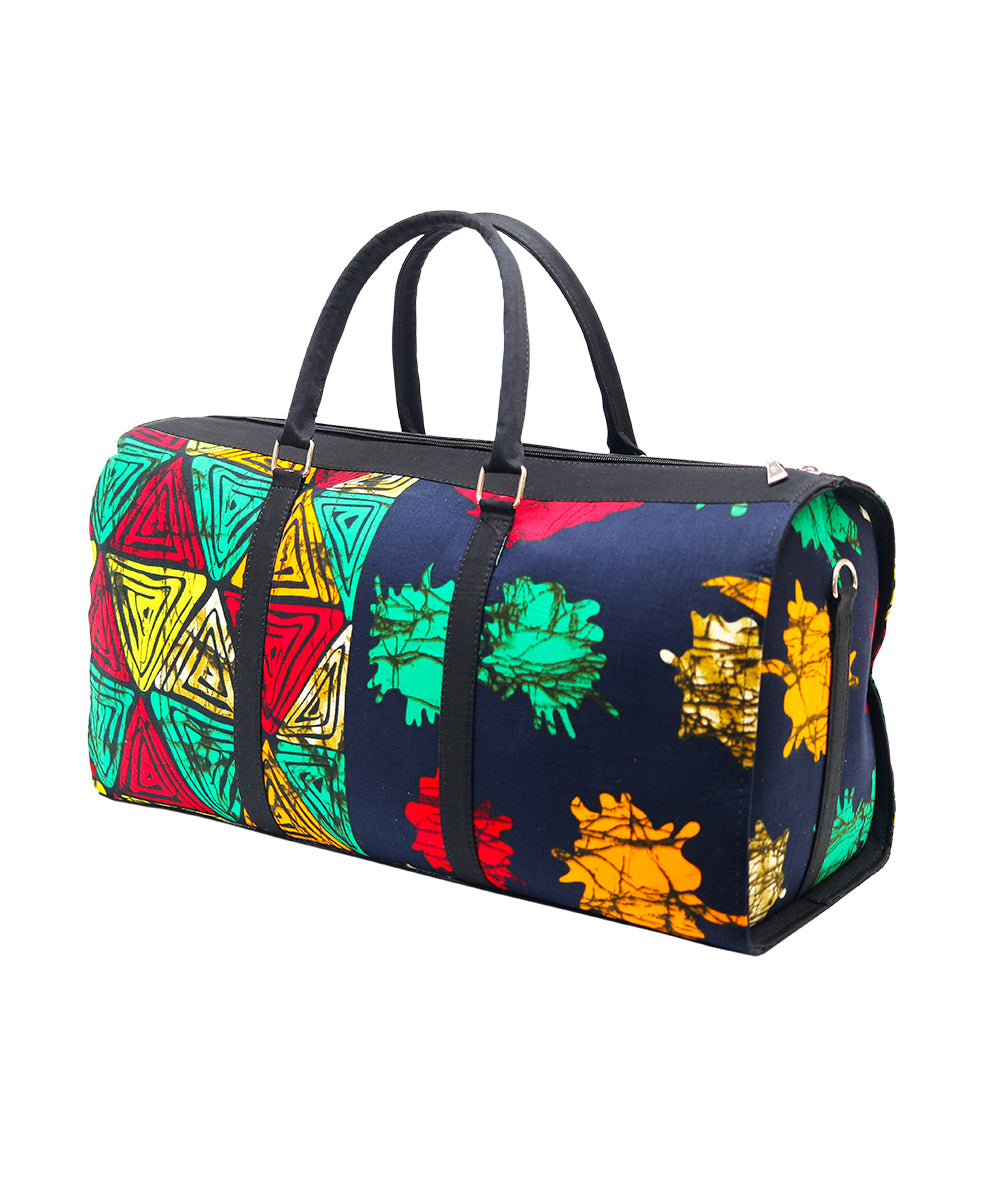 Floral Ankara Duffle Bag