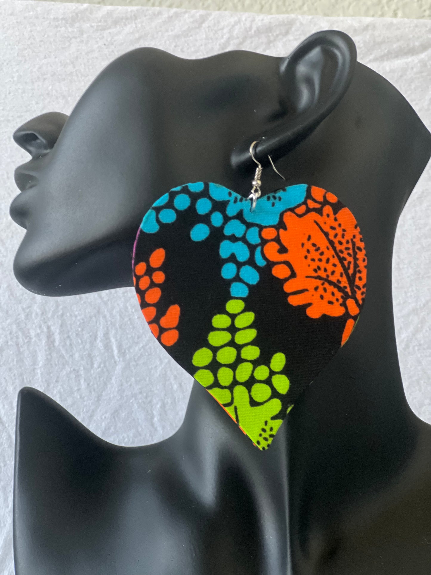 Ankara love Earring Set with Bangles