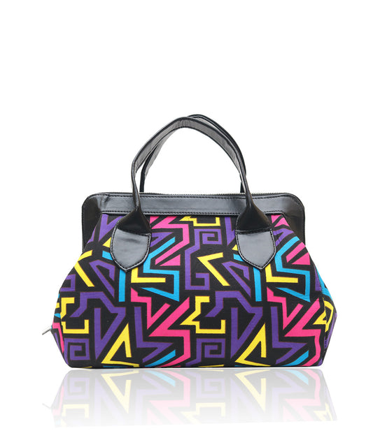 Vibrant Adire Ankara Satchel Bag