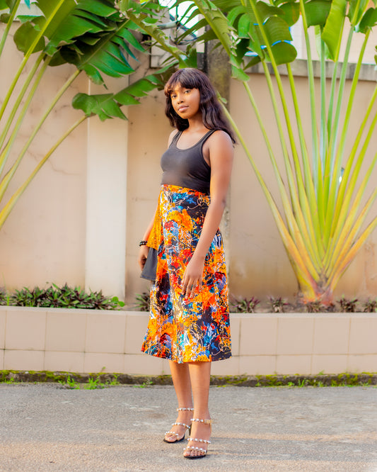 Ankara Mix-Match Skirt